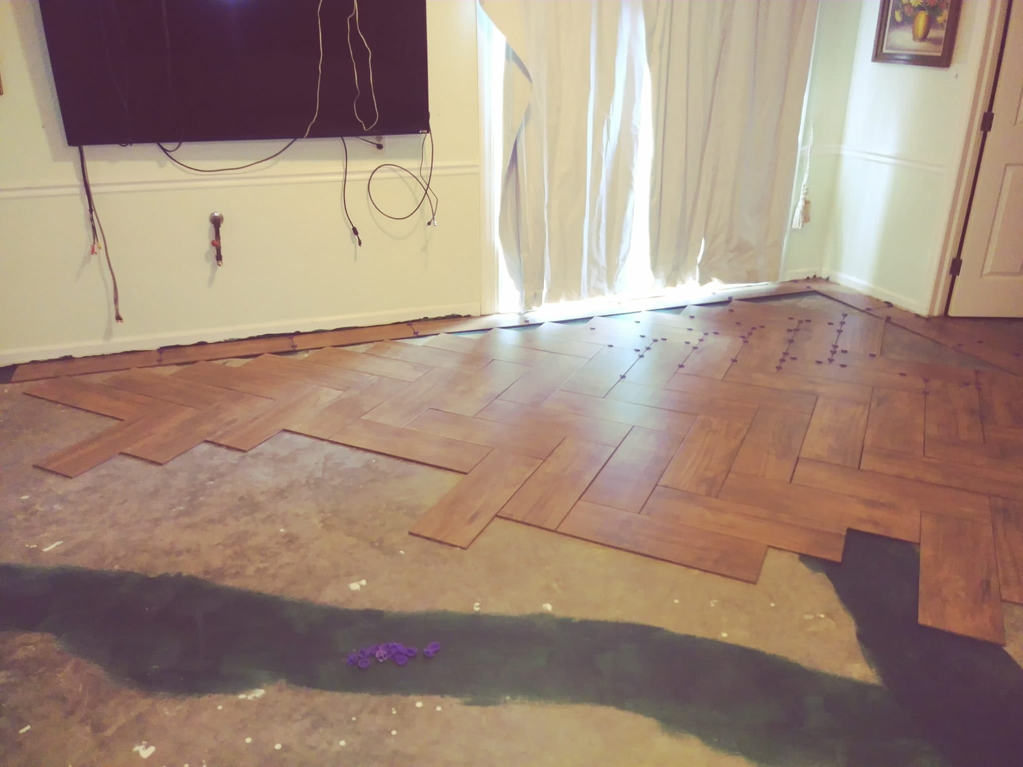 Completed tile project by Ryan's Rapid Repairs in Dayton, OH