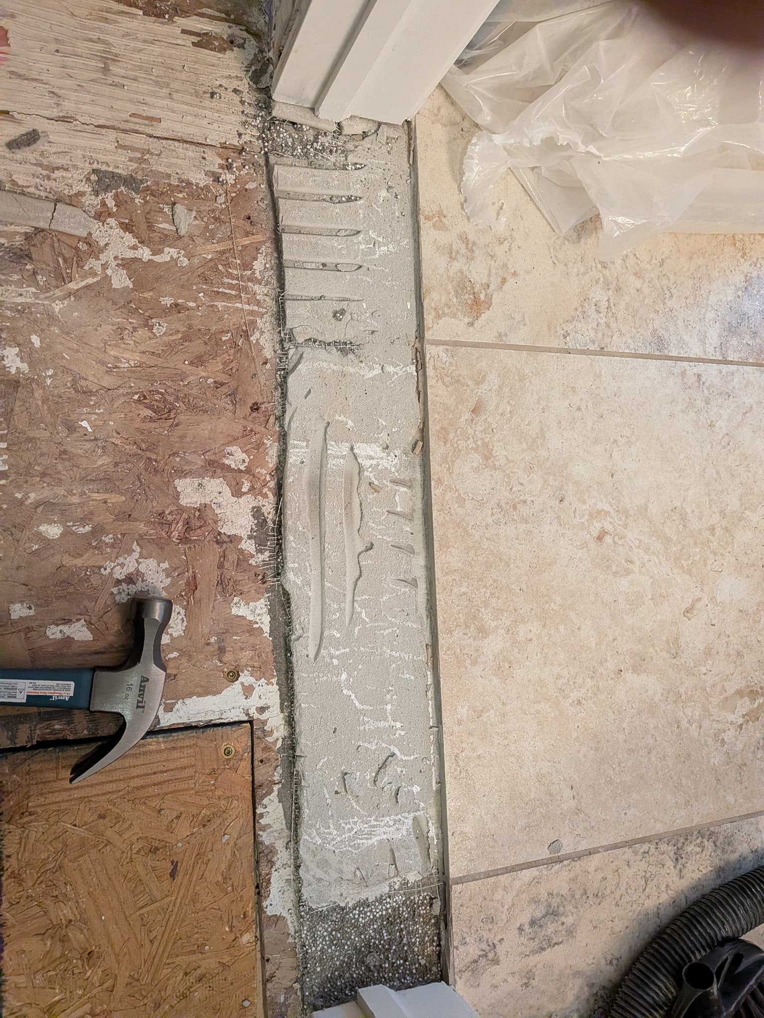 Completed tile project by Ryan's Rapid Repairs in Dayton, OH